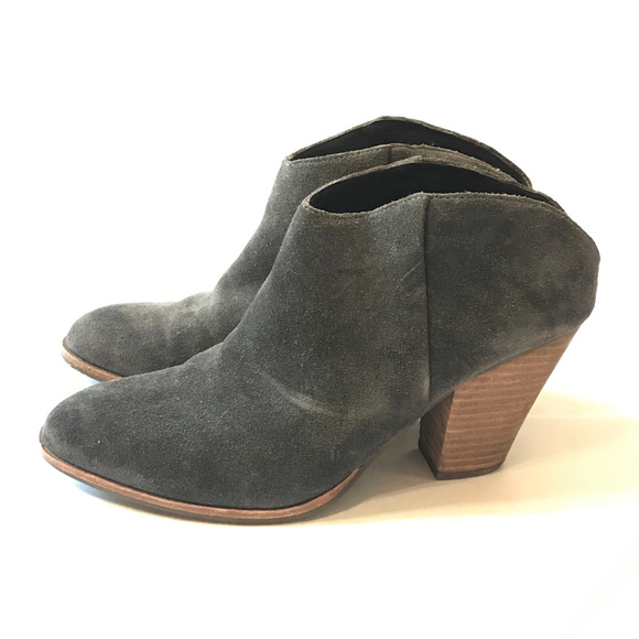 Dolce Vita Shoes - DOLCE VITA Grey Suede Mule Booties